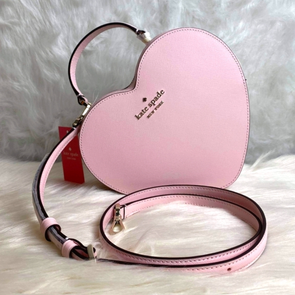 Kate Spade Love Shack Heart Crossbody Pink BAG NWT AUTHENTIC
